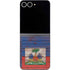 Haiti Flag Dark Wood Galaxy Z Flip6 Skin